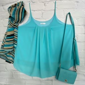 Plus Size Aqua Tank